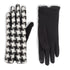 Houndstooth Touchscreen Gloves - White
